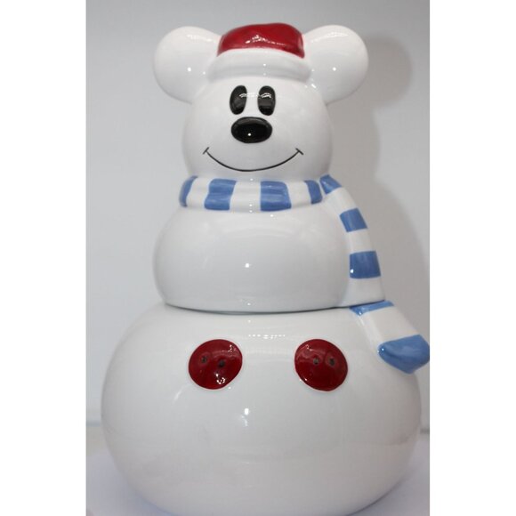 Disney Mickey Mouse Snowman Cookie Jar - soi2022 - Picture 5 of 7